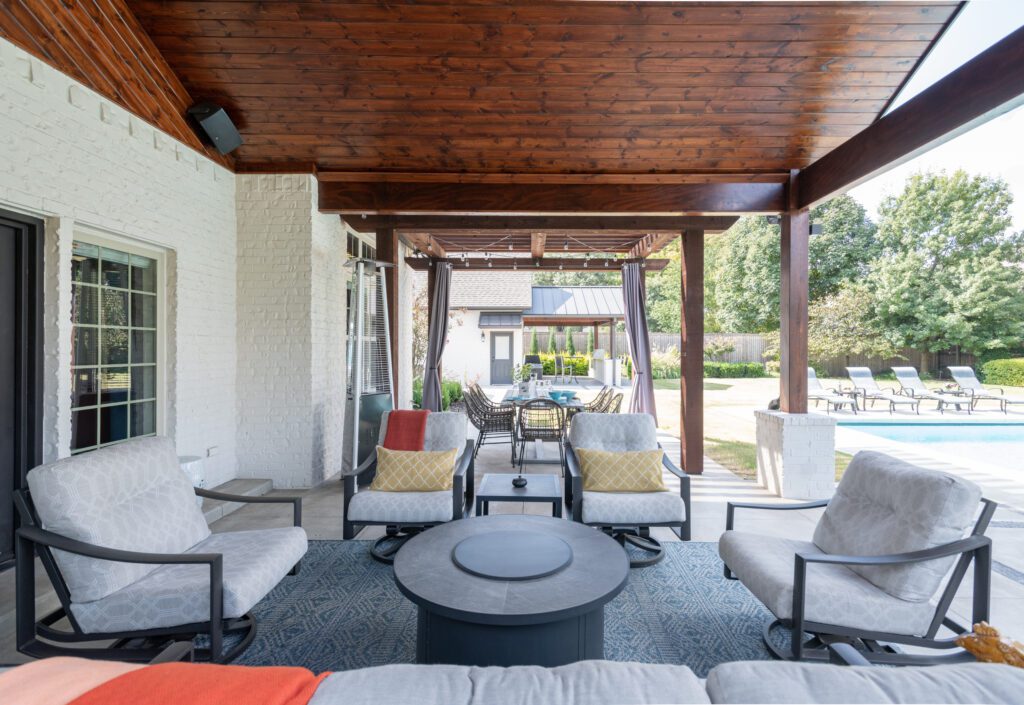 Outdoor living designed by Kirkendall Design