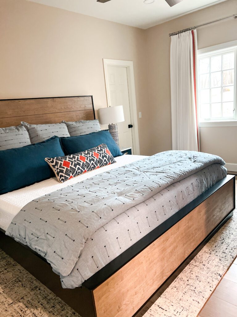 interior design luxury bedroom styling by Kirkendall Design in Tulsa, OK