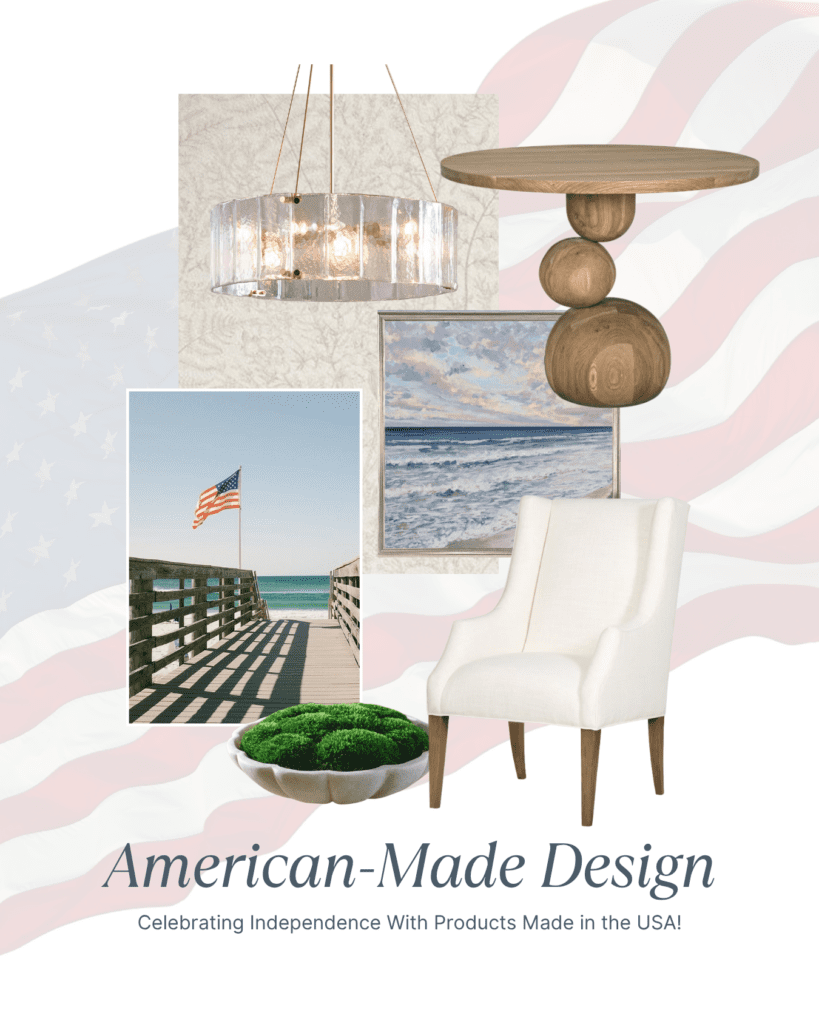 Selections of American-made furniture from our exclusive trade accounts, made available to our interior design clients.