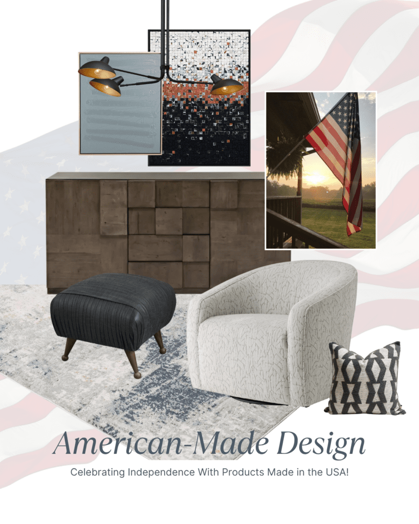 Selections of American-made furniture from our exclusive trade accounts, made available to our interior design clients.