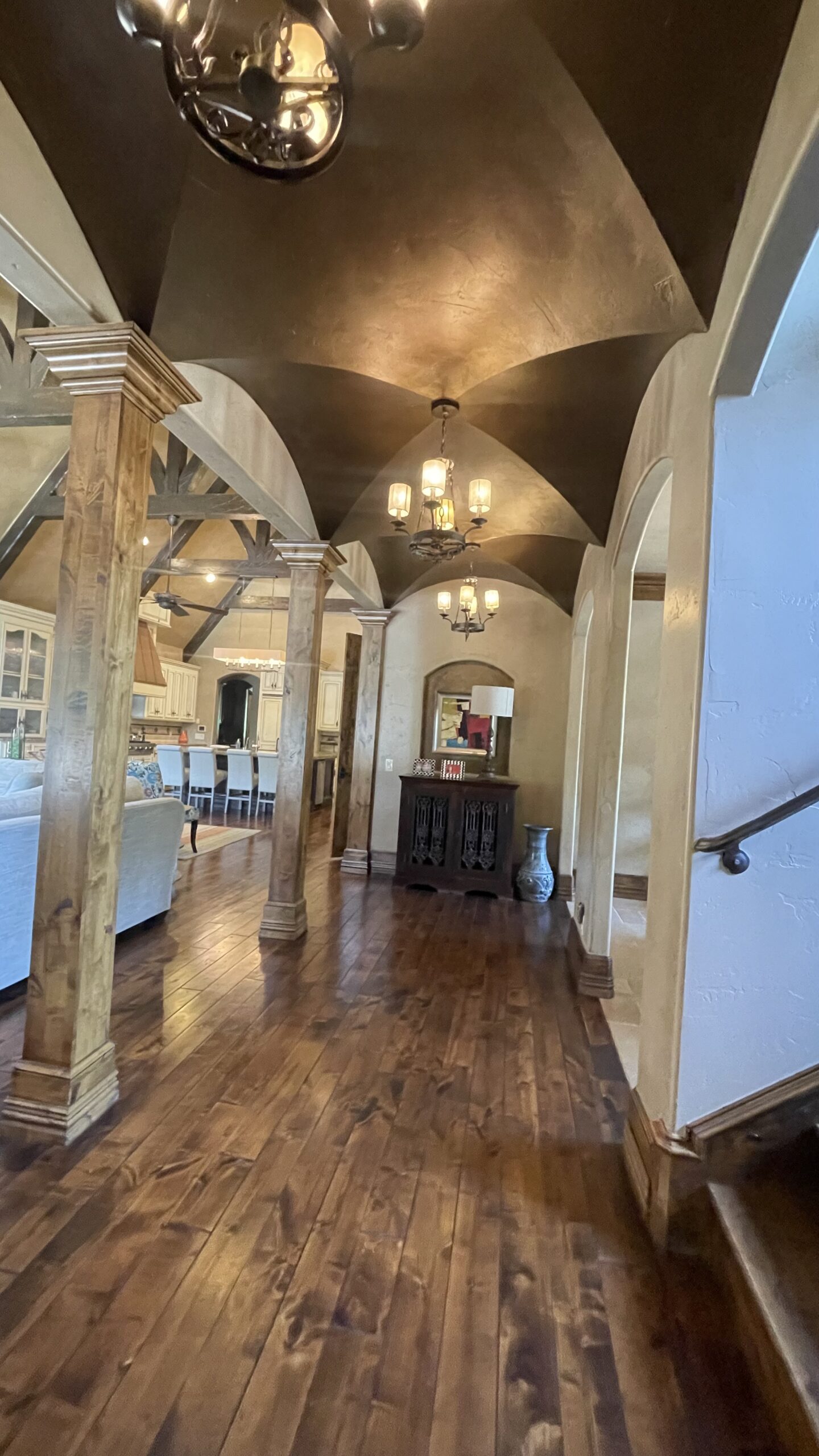 Old World large home in Tulsa OK before & after, luxury interior design by Kirkendall Design